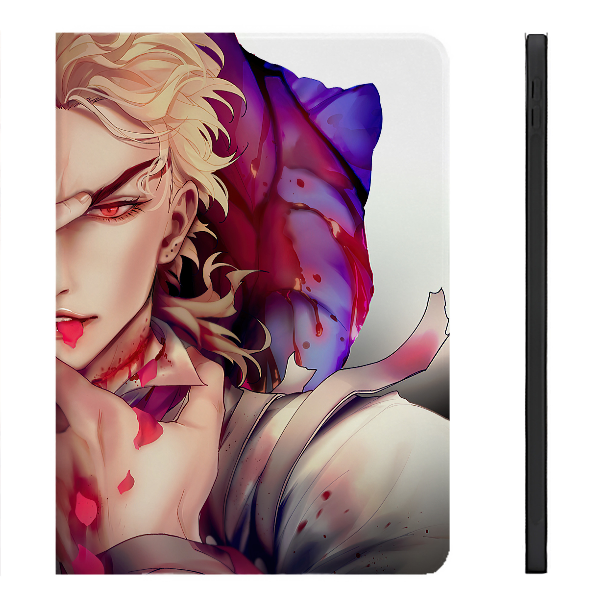 （画像用） ジョジョの奇妙な冒険 JoJo's Bizarre Adventure IPadケース ペンホルダー付き ブックスタイルデザイン